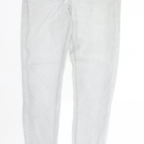 Denim & Co. Womens Green Cotton Skinny Jeans Size 14 L30 in Regular Zip