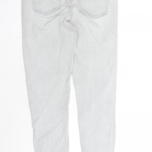 Denim & Co. Womens Green Cotton Skinny Jeans Size 14 L30 in Regular Zip