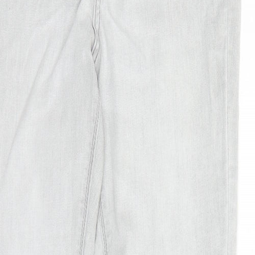 Denim & Co. Womens Green Cotton Skinny Jeans Size 14 L30 in Regular Zip