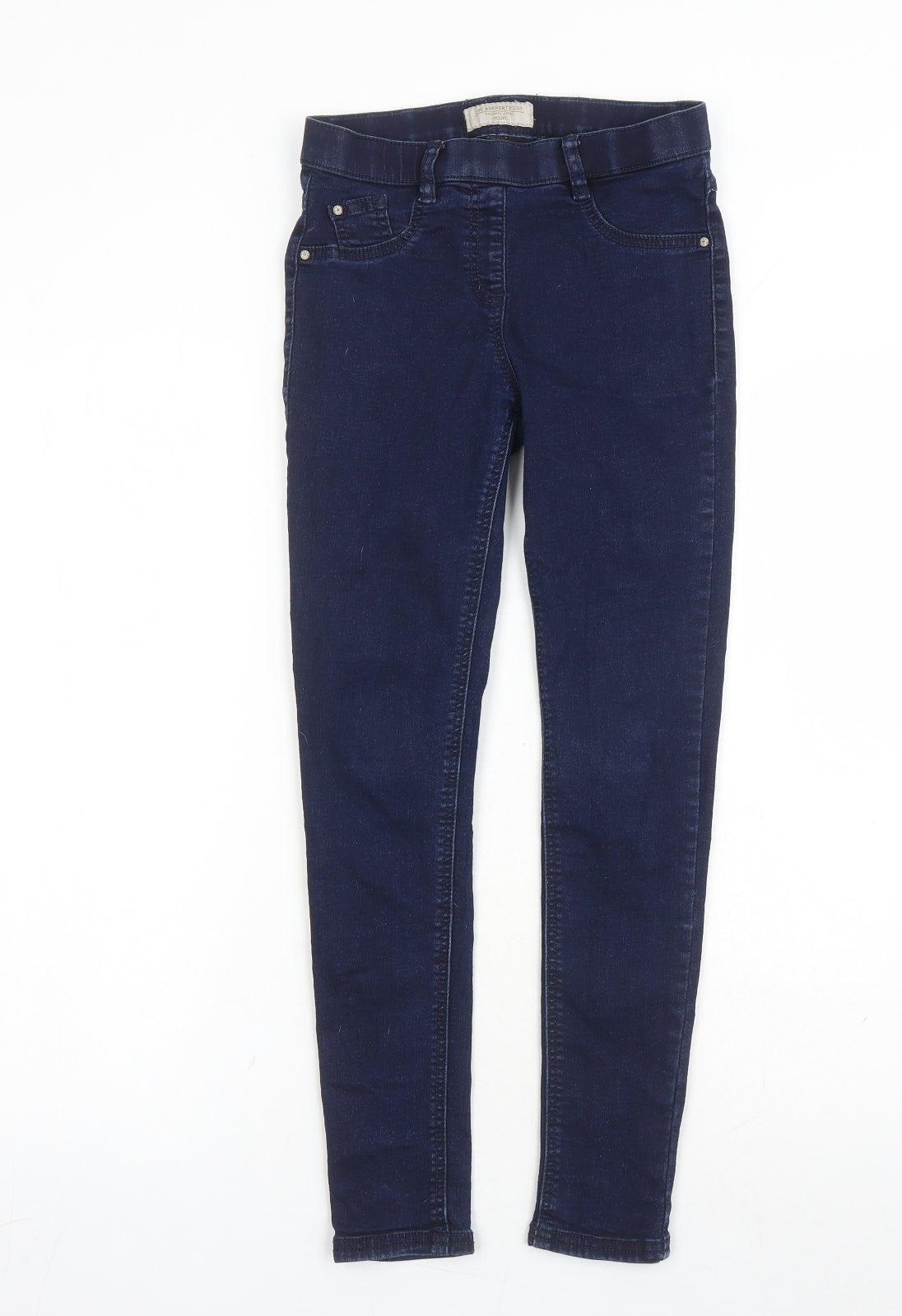 NEXT Girls Blue Cotton Jegging Jeans Size 11 Years L25 in Regular - Stretch