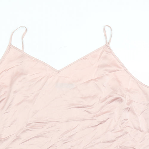 Marks and Spencer Womens Pink Polyester Camisole Tank Size 24 V-Neck