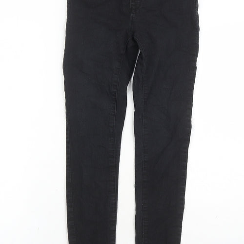 Denim & Co. Womens Black Cotton Jegging Jeans Size 6 L27 in Regular - Elasticated Waist