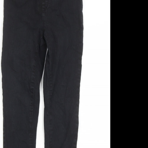 Denim & Co. Womens Black Cotton Jegging Jeans Size 6 L27 in Regular - Elasticated Waist