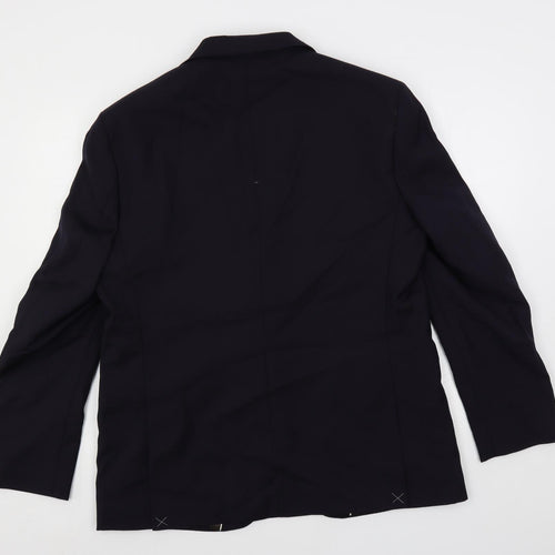 Marks and Spencer Mens Blue Wool Jacket Suit Jacket Size 42 Regular