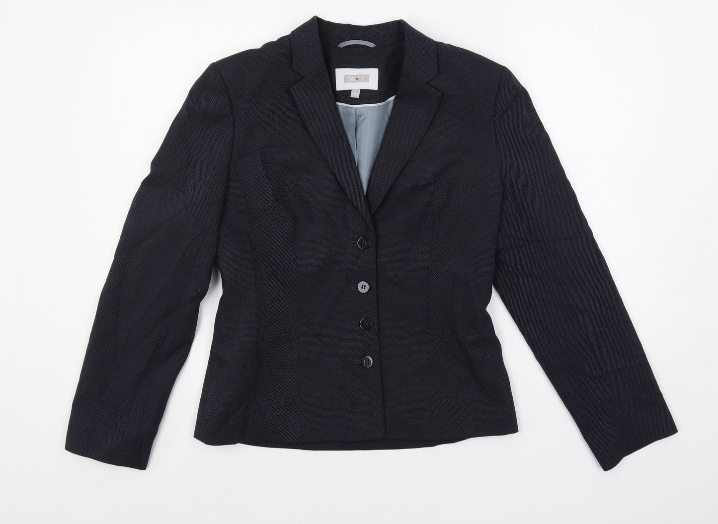 NEXT Womens Blue Jacket Blazer Size 10 Button
