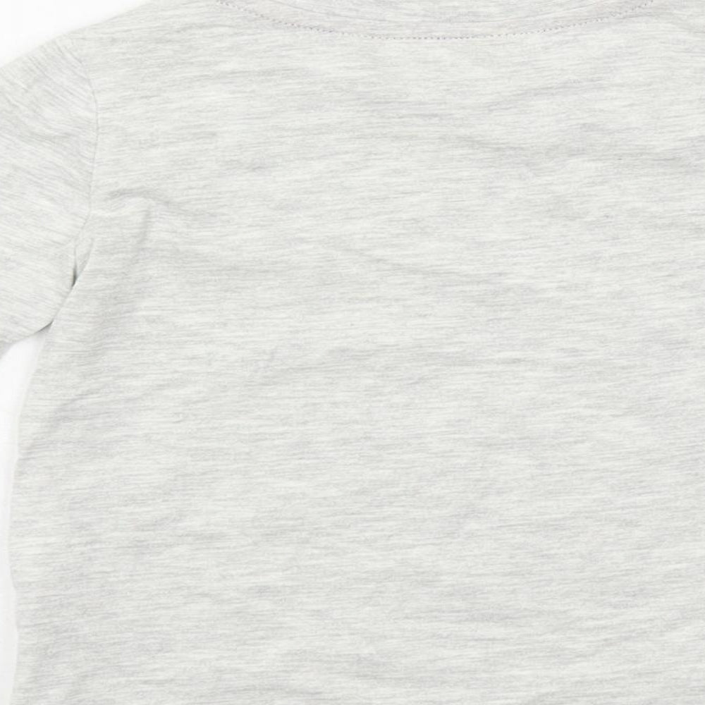 Marks and Spencer Baby Grey Solid Cotton Cami Pyjama Top Size 18-24 Months Pullover