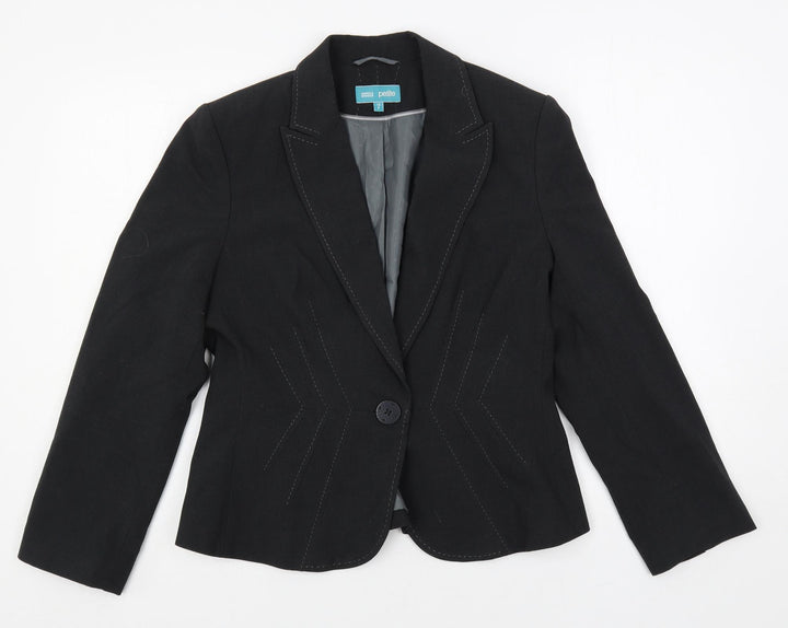 Marks and Spencer Womens Grey Jacket Blazer Size 12 Button