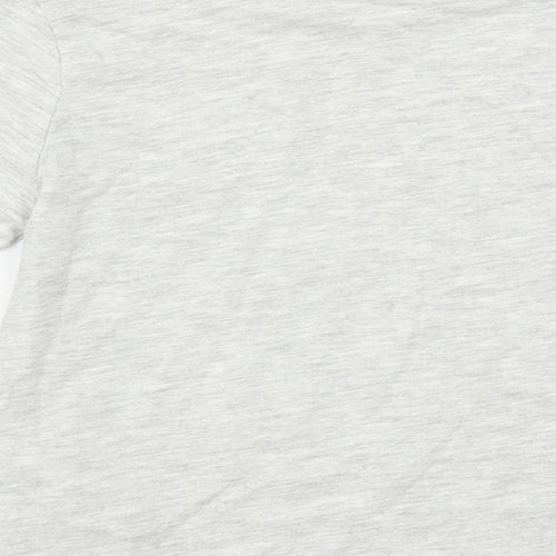Marks and Spencer Girls Grey Solid Cotton Top Pyjama Top Size 3-4 Years Pullover
