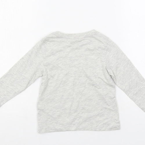 Marks and Spencer Baby Grey Solid Cotton Cami Pyjama Top Size 18-24 Months Pullover