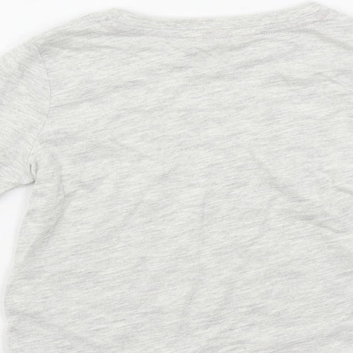 Marks and Spencer Baby Grey Solid Cotton Cami Pyjama Top Size 18-24 Months Pullover