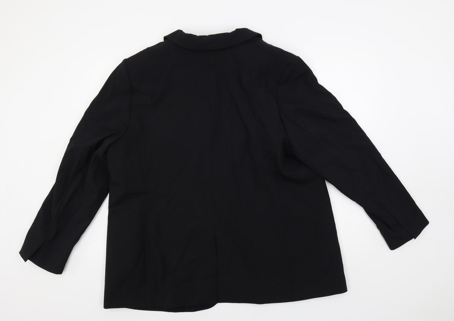 Marks and Spencer Womens Black Jacket Blazer Size 20 Button