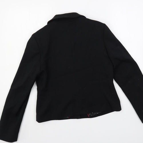 Marks and Spencer Womens Black 3-in-1 Jacket Jacket Size 14 Snap