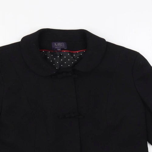 Marks and Spencer Womens Black 3-in-1 Jacket Jacket Size 14 Snap