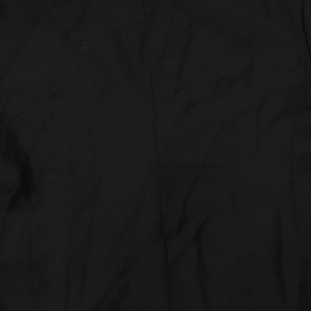 Ted Baker Mens Black Wool Tuxedo Suit Jacket Size 48 Regular