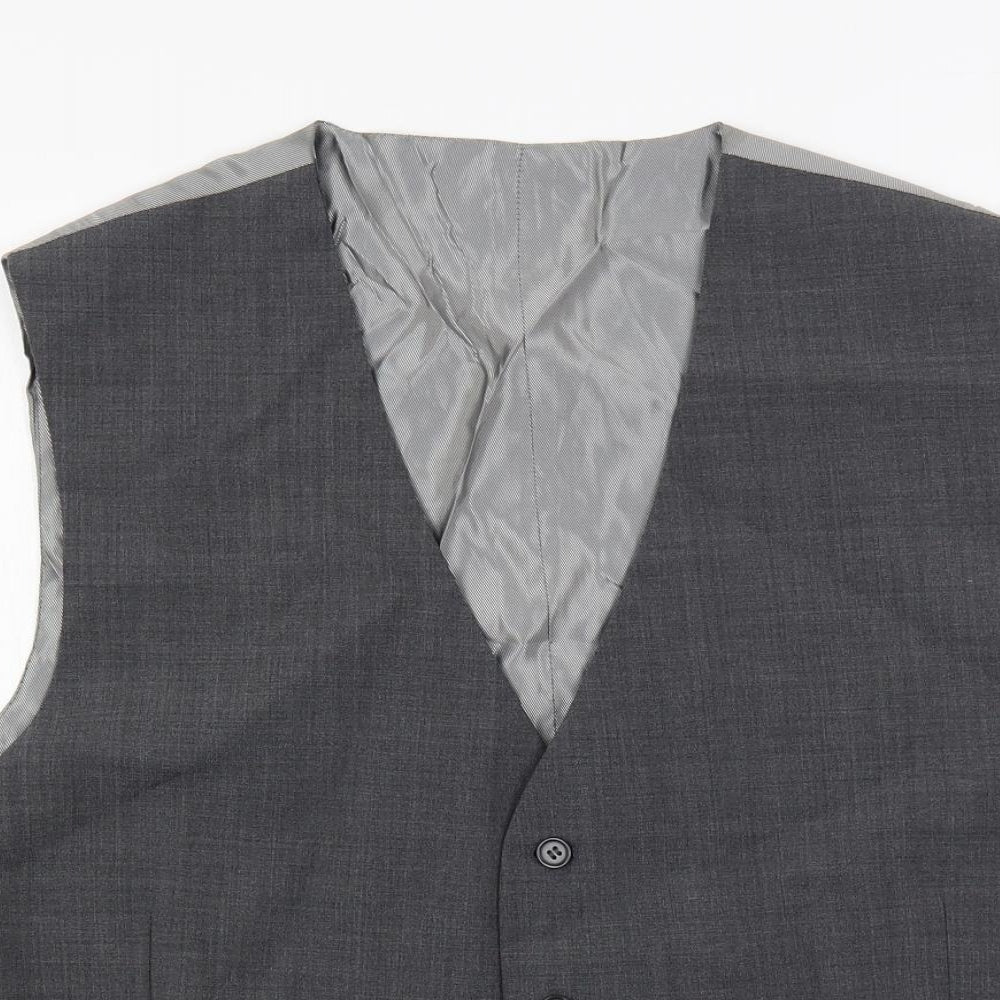 Skopes Mens Grey Wool Jacket Suit Waistcoat Size 46 Regular