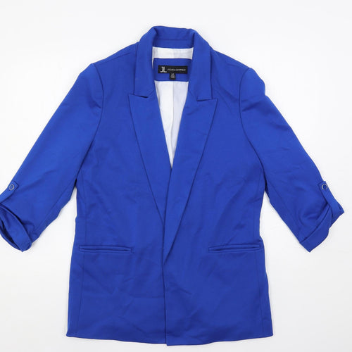 Jules & Leopold Womens Blue Jacket Blazer Size L - Open