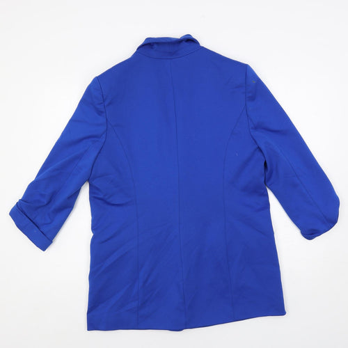 Jules & Leopold Womens Blue Jacket Blazer Size L - Open