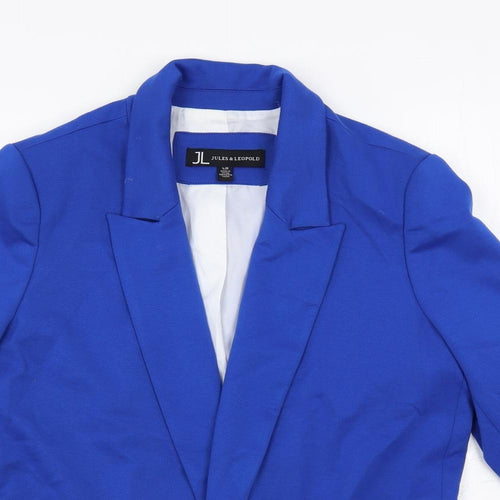 Jules & Leopold Womens Blue Jacket Blazer Size L - Open