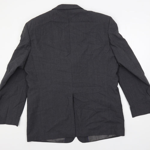 NEXT Mens Grey Wool Jacket Suit Jacket Size 44 Regular