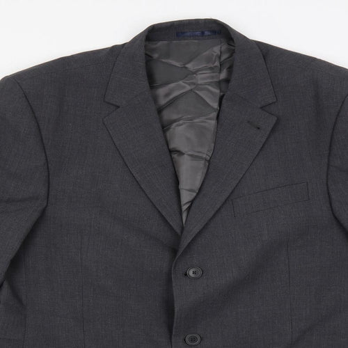NEXT Mens Grey Wool Jacket Suit Jacket Size 44 Regular