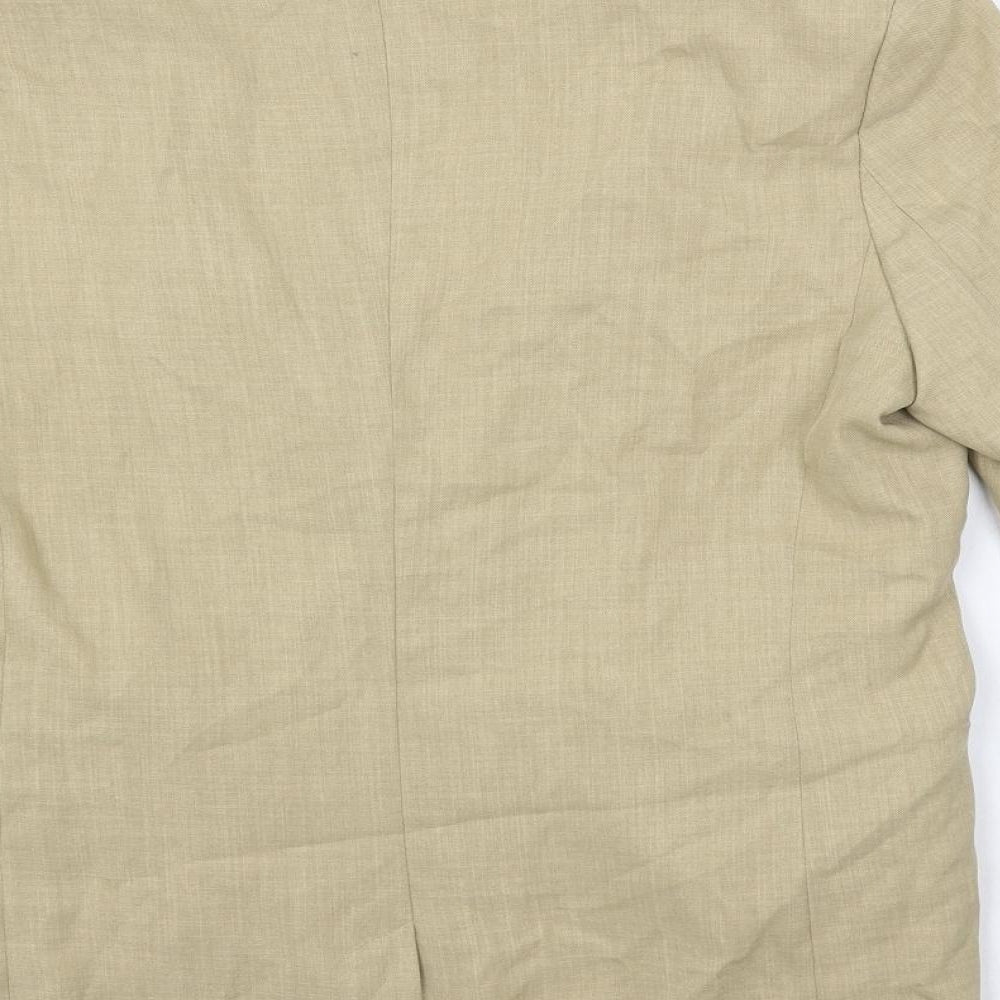 Bershka Womens Beige Jacket Blazer Size S Button