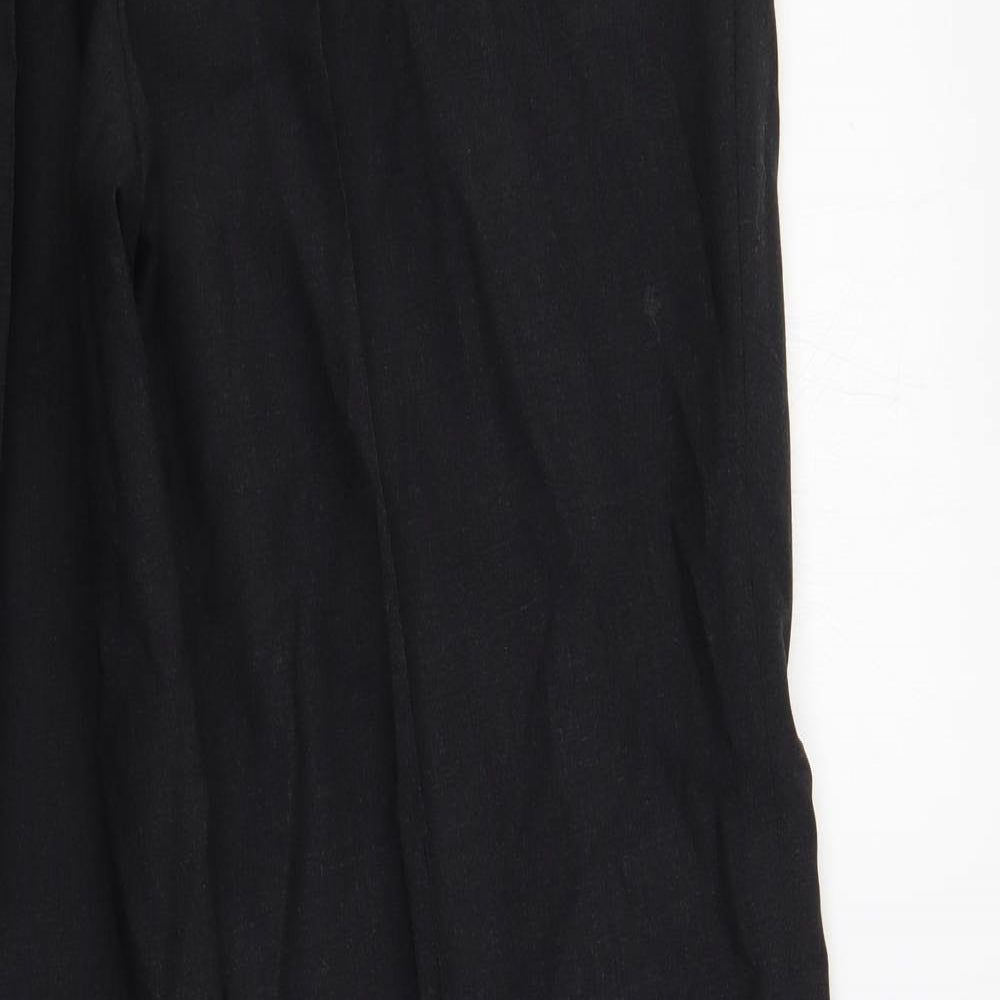 Marks and Spencer Mens Grey Wool Dress Pants Trousers Size 38 in L31 in Regular Zip