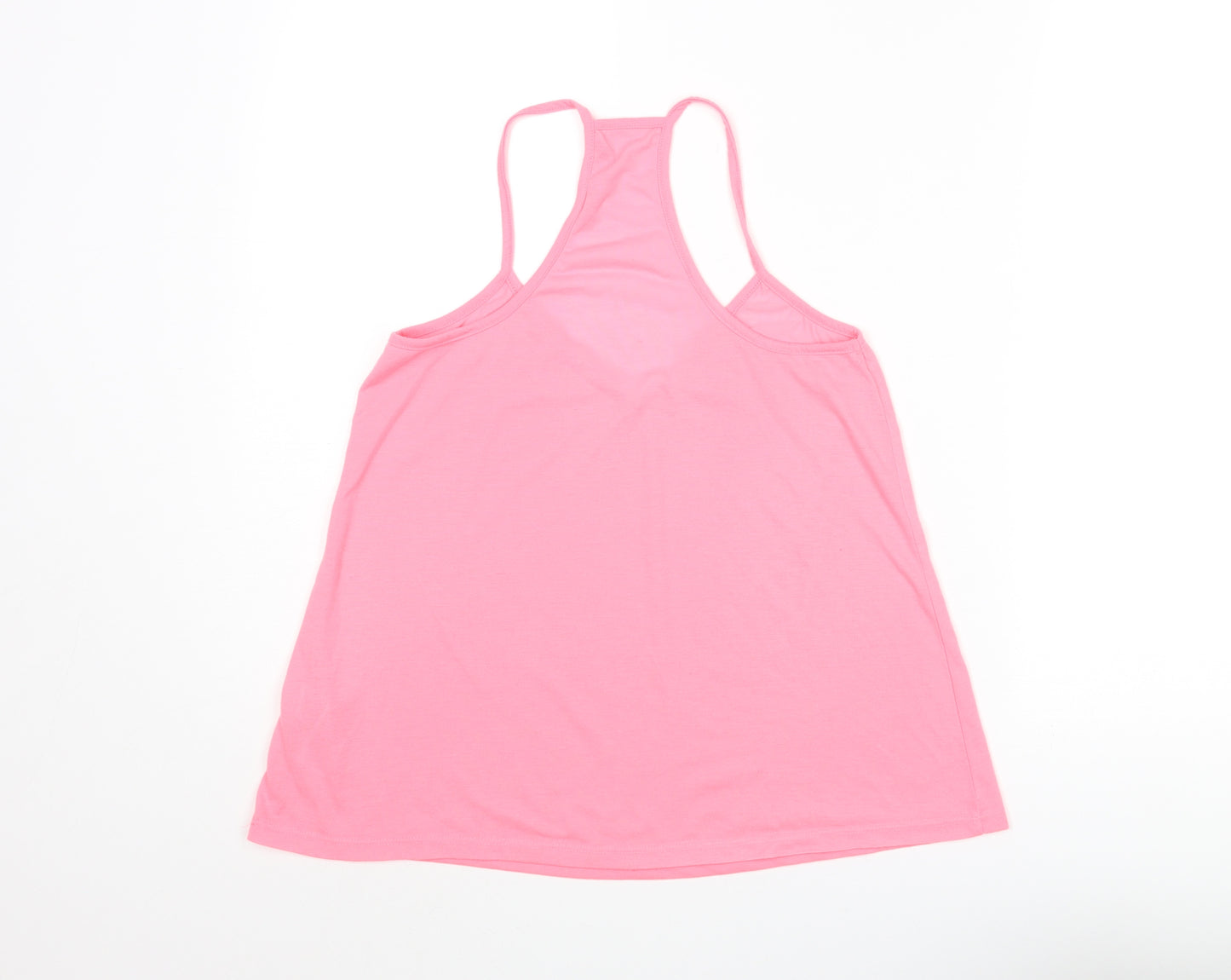 New Look Womens Pink Polyester Camisole Tank Size 10 V-Neck