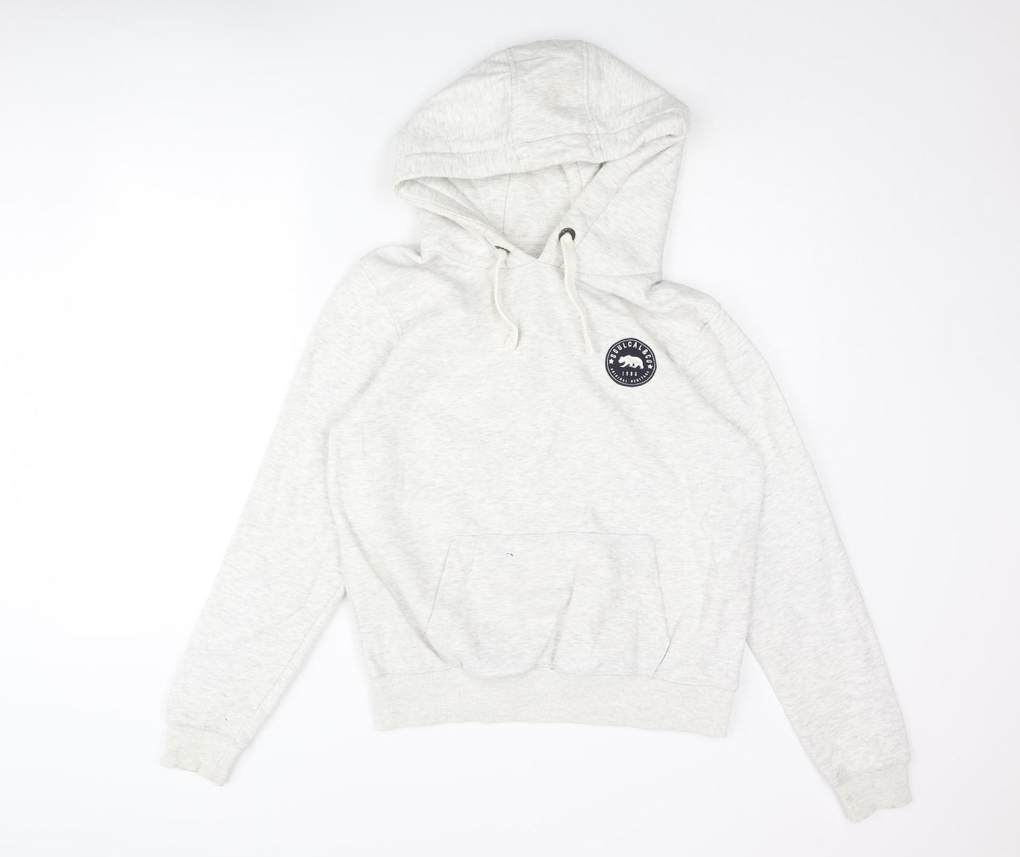 SoulCal&Co Womens Grey Cotton Pullover Hoodie Size 12 Pullover - Logo