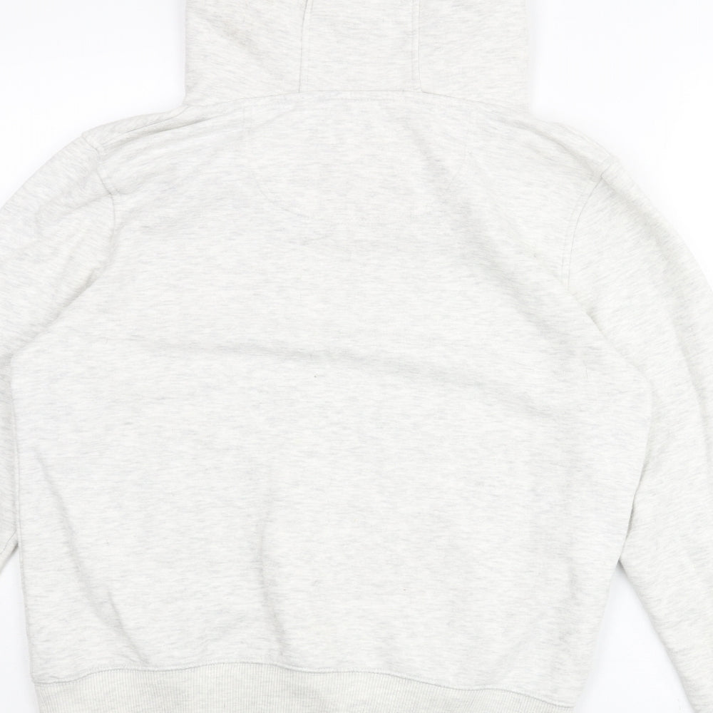 SoulCal&Co Womens Grey Cotton Pullover Hoodie Size 12 Pullover - Logo