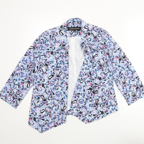 Warehouse Womens Multicoloured Floral Jacket Size 10