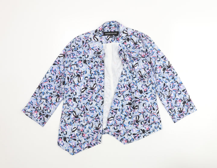 Warehouse Womens Multicoloured Floral Jacket Size 10