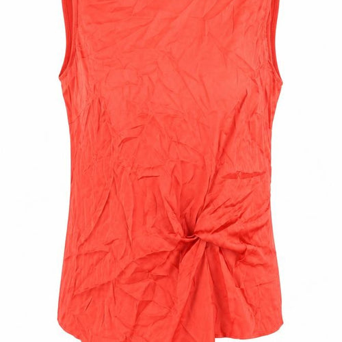 NEXT Womens Red Polyester Camisole Blouse Size 16 Round Neck - Knot Detail
