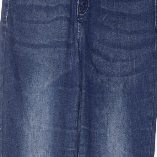Be-Girl Womens Blue Cotton Skinny Jeans Size 30 in L29 in Regular Button