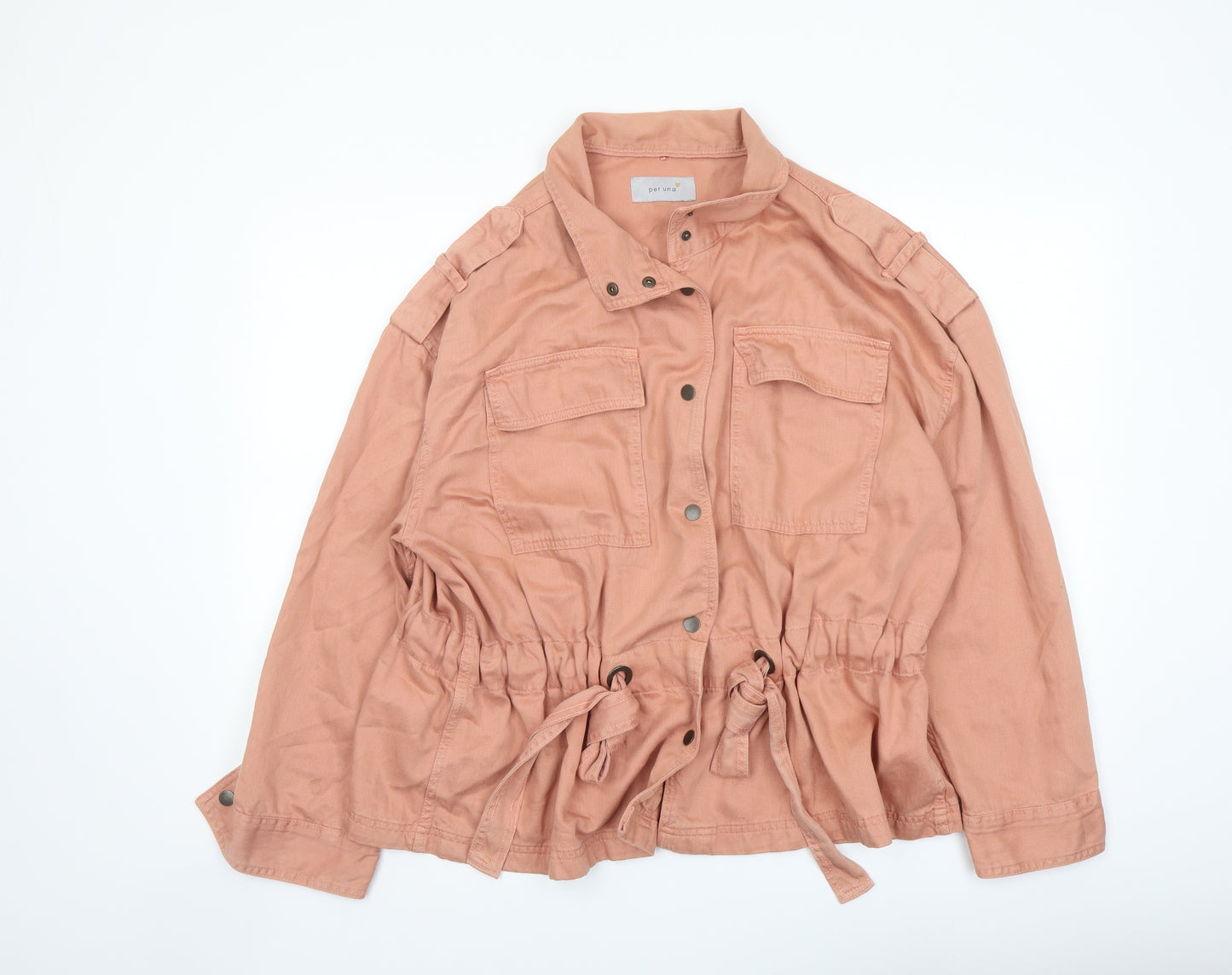 Per Una Womens Pink Jacket Size 16 Snap