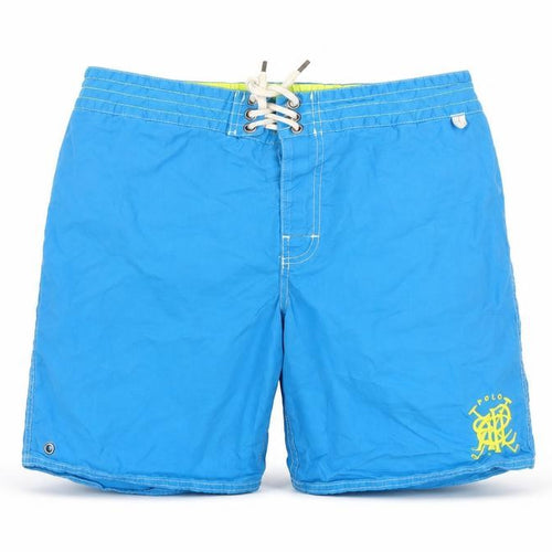 Polo Ralph Lauren Girls Blue Cotton Bermuda Shorts Size M L7 in Regular Drawstring - Swim Shorts