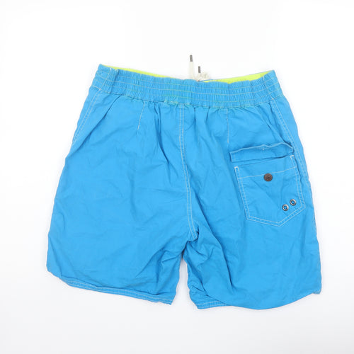 Polo Ralph Lauren Girls Blue Cotton Bermuda Shorts Size M L7 in Regular Drawstring - Swim Shorts