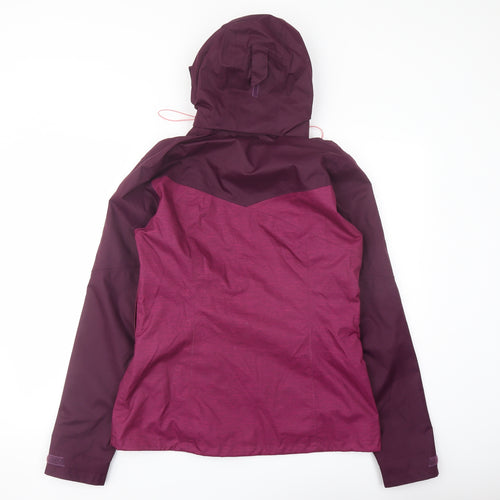 Quechua Womens Purple Rain Coat Coat Size M Zip
