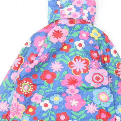 Toby Tiger Girls Multicoloured Floral Jacket Size 5-6 Years Snap