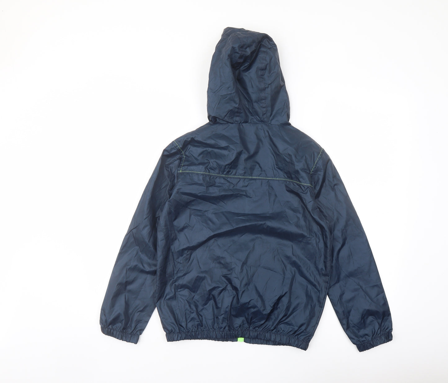 URB Boys Blue Rain Coat Coat Size 10-11 Years Zip