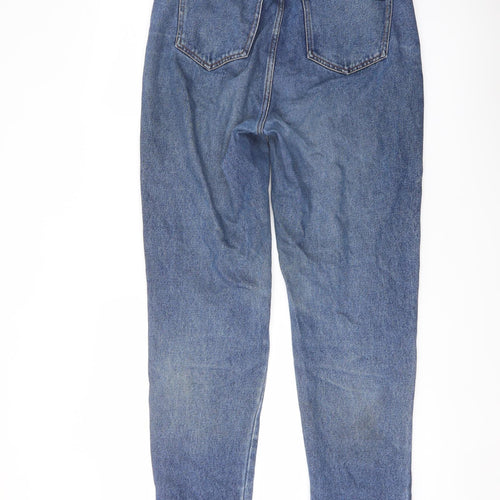 Lucy&Yak Womens Blue Cotton Mom Jeans Size 28 in L29 in Regular Button
