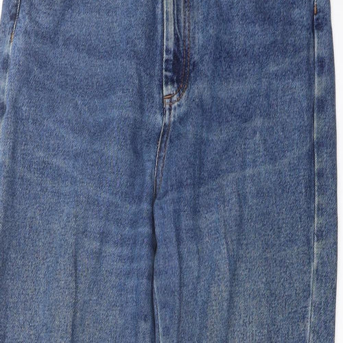 Lucy&Yak Womens Blue Cotton Mom Jeans Size 28 in L29 in Regular Button