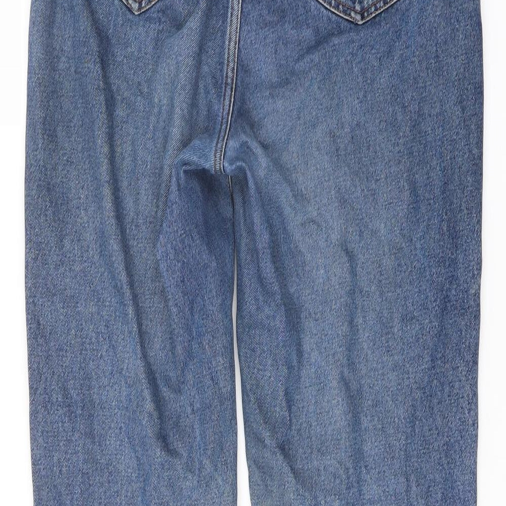 Lucy&Yak Womens Blue Cotton Mom Jeans Size 28 in L29 in Regular Button