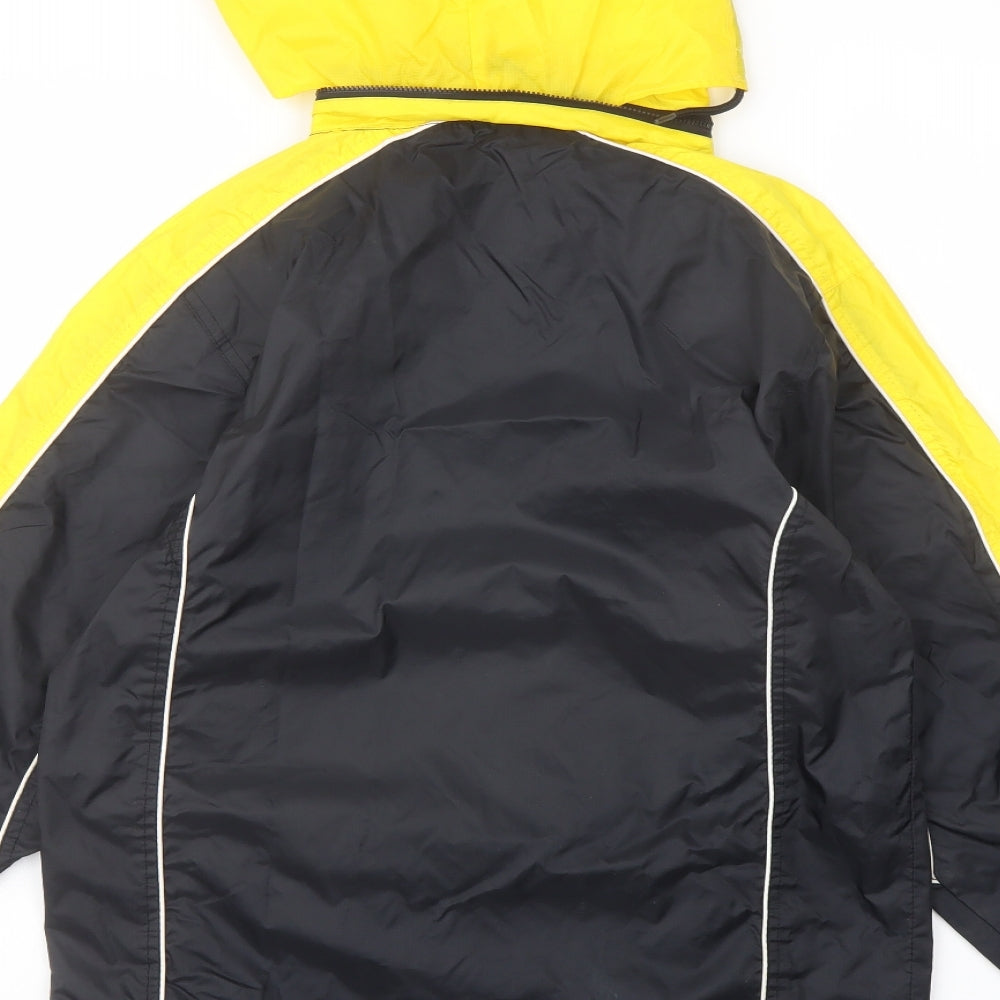 Prostar Boys Black Rain Coat Coat Size 8-9 Years Zip