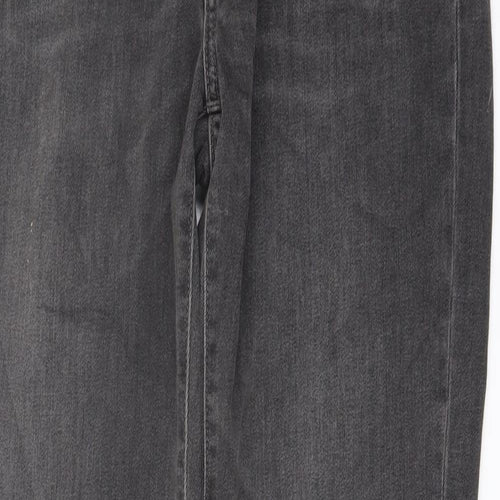 Levi's Mens Grey Cotton Straight Jeans Size 32 in L32 in Regular Button