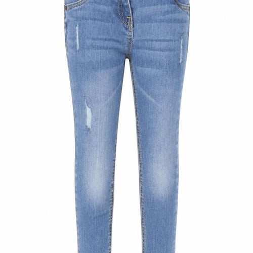 TU Girls Blue Cotton Skinny Jeans Size 6 Years Regular Button
