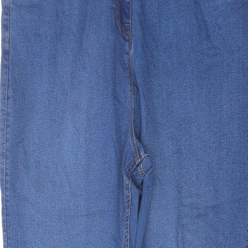 Studio Womens Blue Cotton Skinny Jeans Size 18 L28 in Regular Button