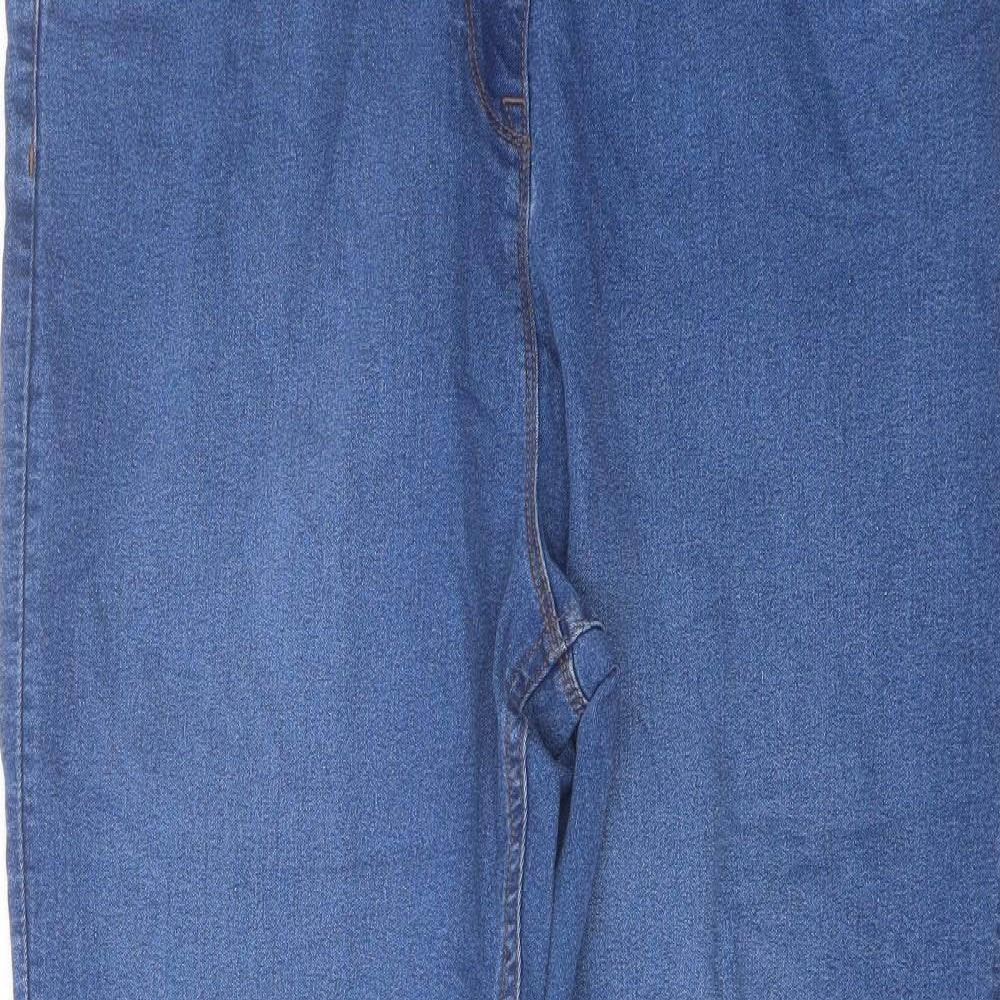 Studio Womens Blue Cotton Skinny Jeans Size 18 L28 in Regular Button