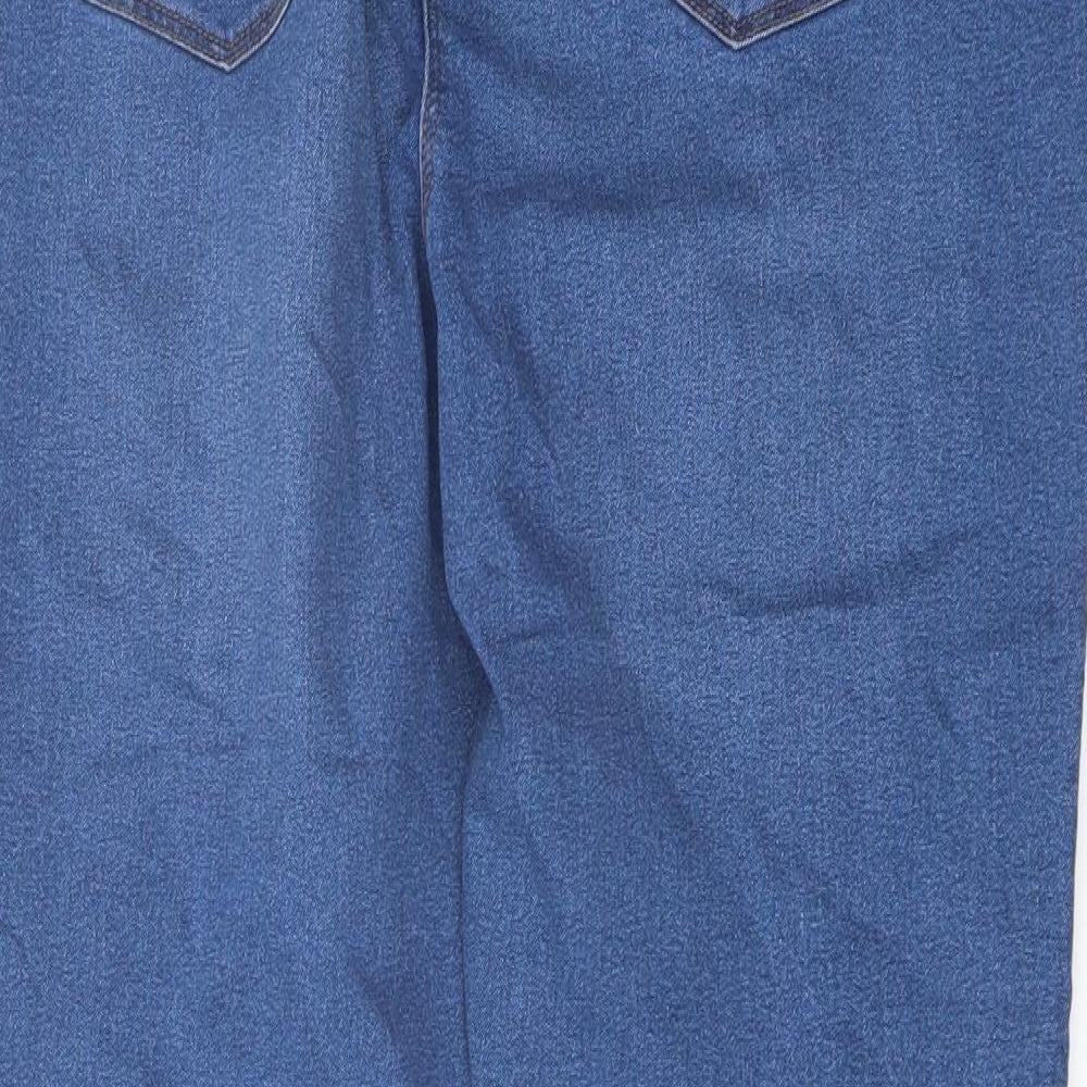 Studio Womens Blue Cotton Skinny Jeans Size 18 L28 in Regular Button