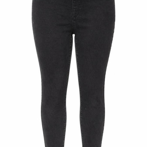 Denim & Co. Womens Grey Cotton Jegging Jeans Size 14 L27 in Regular