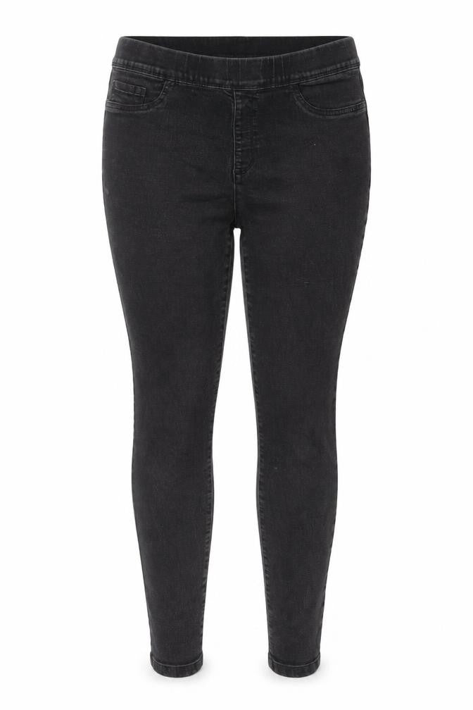 Denim & Co. Womens Grey Cotton Jegging Jeans Size 14 L27 in Regular